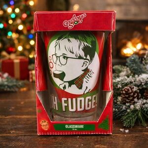 Christmas Story Pint Glass Brand NEW 16 Glassware Ralphie Oh‎ Fudge Movie Scene